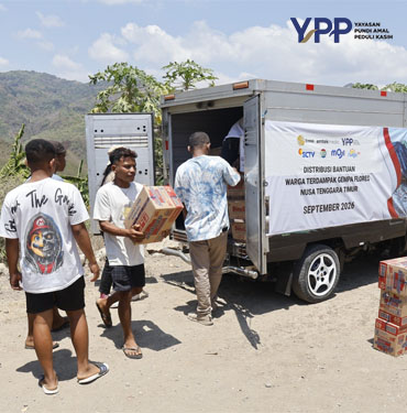 YPP Emtek Media Jangkau Manggarai Timur Salurkan Bantuan Gempa pelalawan dan Layanan Psikososial Anak